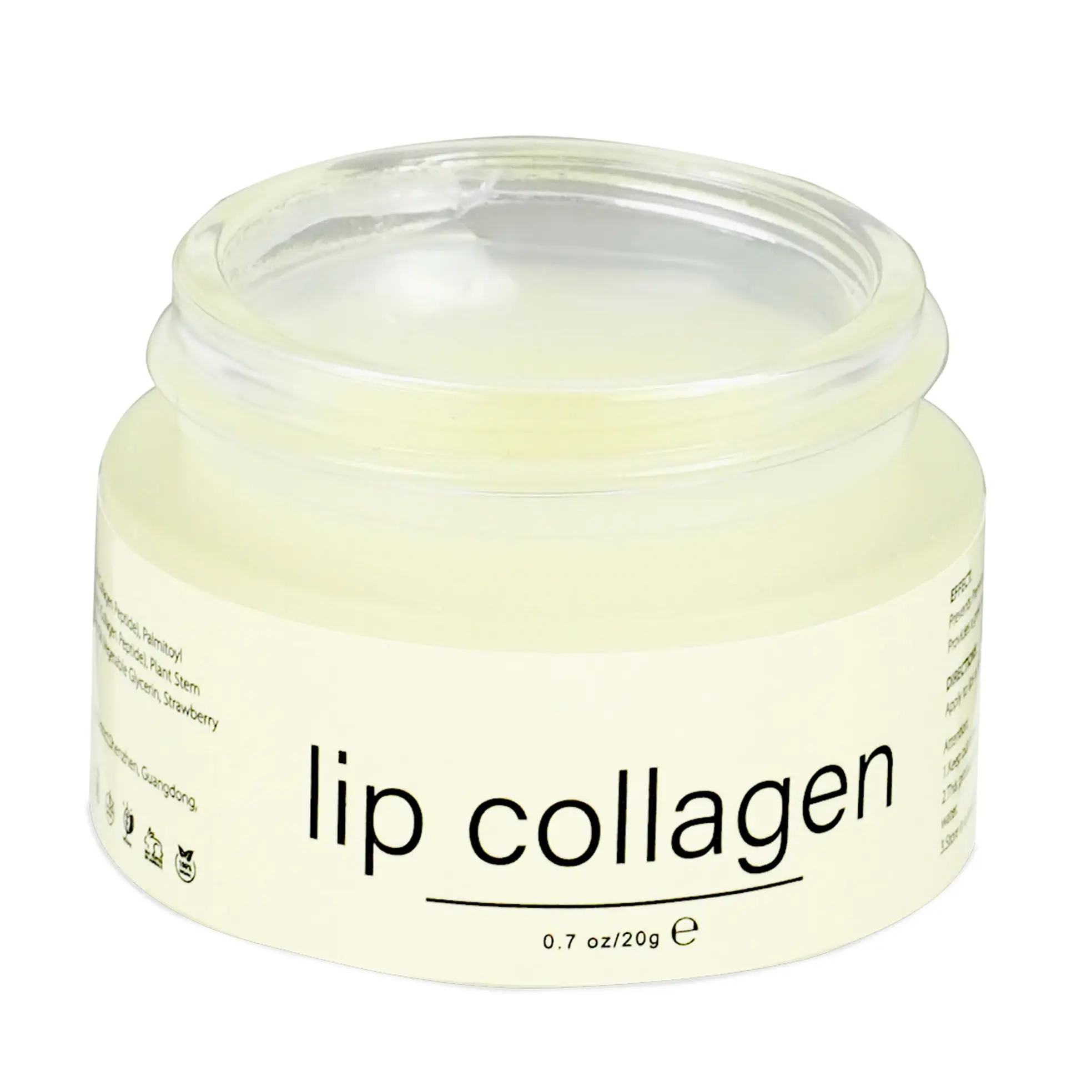 SUDAJI Collagen Peptide Melty Lip Mask, Hydrating Overnight Treatment with Vitamin E for Dry Lips, Strawberry Flavored Balm Gloss, 0.7 oz, Moisturizer, Lip Treatment, Repair
