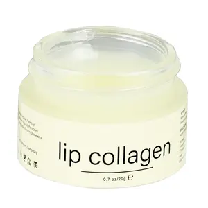 SUDAJI Lip Collagen + Peptide 0.7oz Collagen Lip Mask with Vitamins E & A for Hydrating and Gentle Exfoliating Skincare Comfort Moisturizing Balm Gloss Peel Repair Strawberry