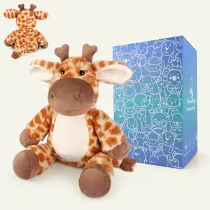 10" 1.3lb Giraffe Weighted Stuffed Animal, Heatable & Coolable Lavender Scented Heating Patches, Toddlers Must Have, Period Essentials