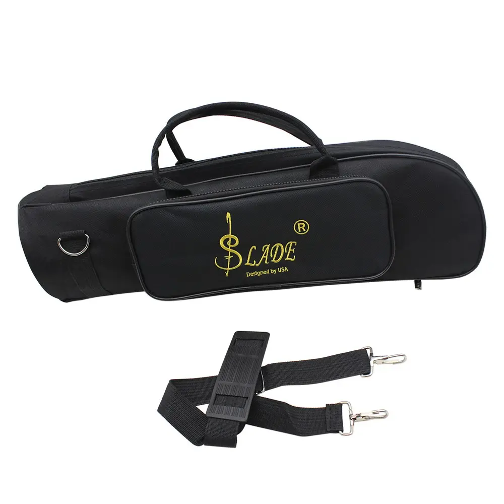 Thick Padded Trumpet Carry Bag  Fitted with Flannel Lining Protects Instruments From Scratches  Durable Design Brass Instrument Storage Case
