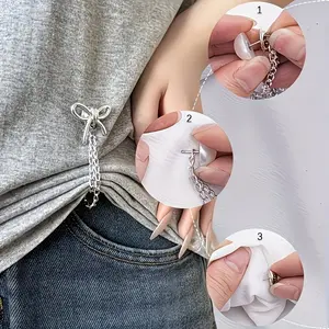 Adjustable Cuff Clips Set, Women's Novelty Accessories, Multiple Outfits, Pants Fasteners, Leg Clamps, No Sewing Required, Detachable and Durable Material