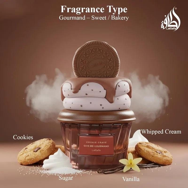 Lattafa GIVE ME COURMAND Gourmand Collection Series of Women's Perfumes ,2.53oz/75ml Fruity Cake Candy Chocolate Perfume Long Lasting Fragrance Arabian Women's Perfume Cologne Persistence Pheromone Lattafa GIVE ME COURMAND Gourmand Collection Series of Women's Perfumes ,2.53oz/75ml Fruity Cake Candy Chocolate Perfume Long Lasting Fragrance Arabian Women's Perfume Cologne Persistence Pheromone