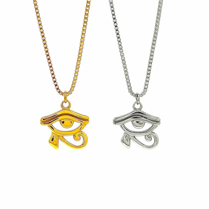 Eye of Horus Necklace | Spiritual Jewelry | Evil Eye Necklace | Hypoallergenic Jewelry | Water Proof | Tarnish Resistant