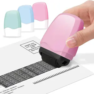 Identity Theft Protection Roller Stamp for Prevent Address Leakage, 1 Count Confidential Roller Stamp, Anti Theft, Privacy & Security Stamp, Designed for ID Blackout Security, Hiding Sensitive Information