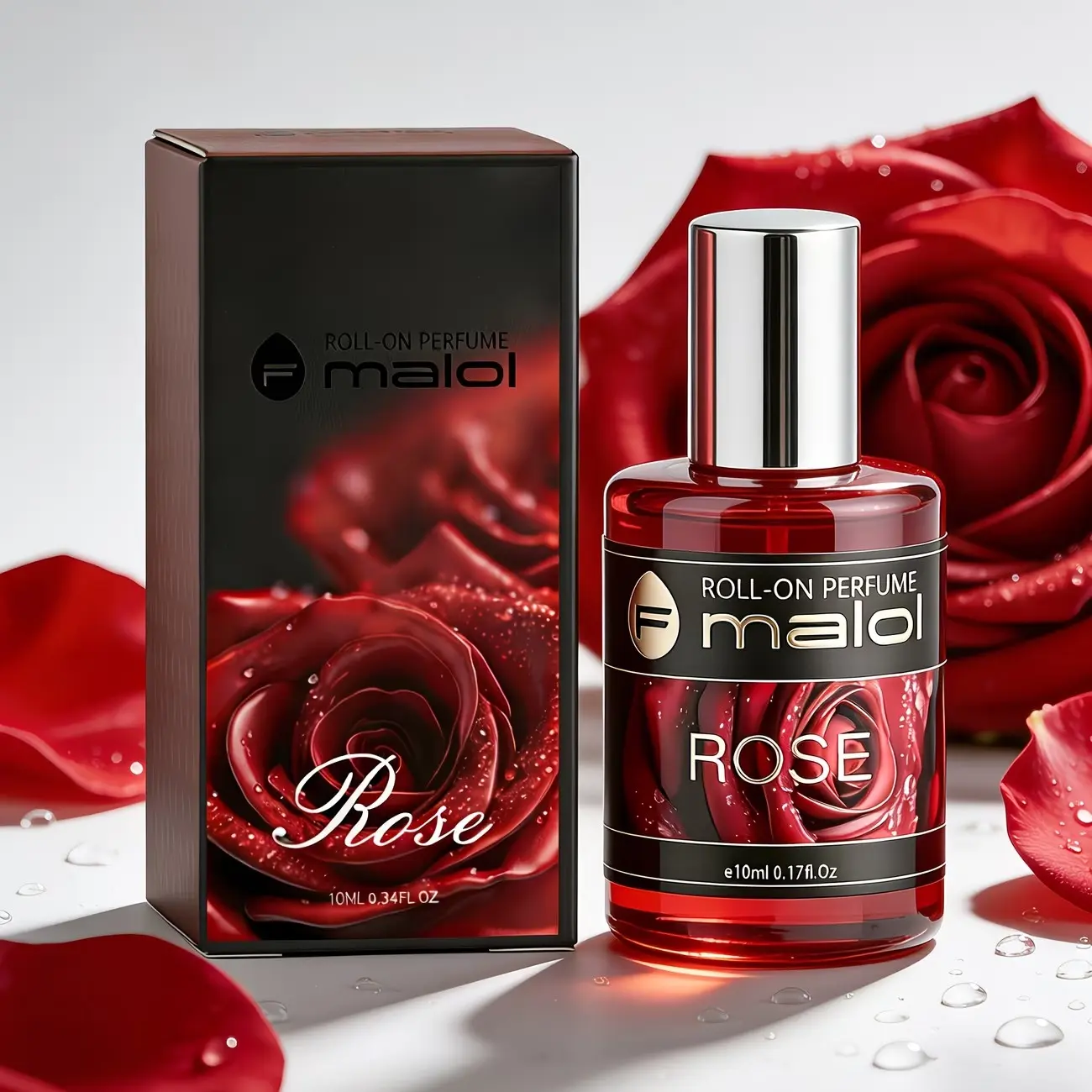 Rose & Oud Perfumeportable Roll-On, Precise Touch-Up, No Messlong-Lasting All Dayideal for Women, Daily Use & Giftingcompact & Elegant Design, Roll On Fragrance
