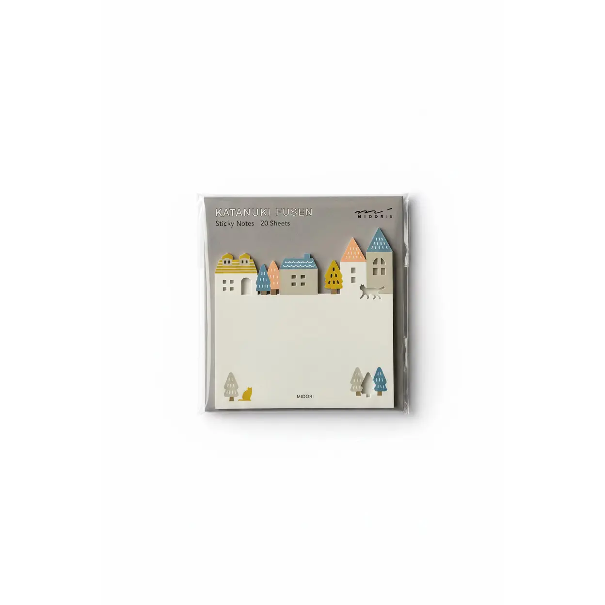 Midori Die-Cut Sticky Notes – Town