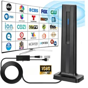 1080P 6000 Mbps Long Distance Signal Receiver, Enhanced Radio Antenna, HD Digital Indoor 4K Smart TV Antenna, Fits All Tvs