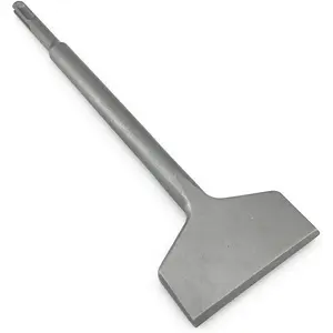 3 Inch Wide Tile & Thinset Scaling Chisel  Shank 3" x 10" Thinset Scraper Wall and Floor Scraper Works with All Brands of Rotary Hammers and Demolition Hammers