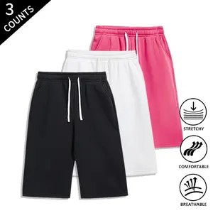 Summer Wins Men’s 4-Pack Everyday Casual Shorts, stretchy and breathable, comfortable drawstring waist for work from home and errands