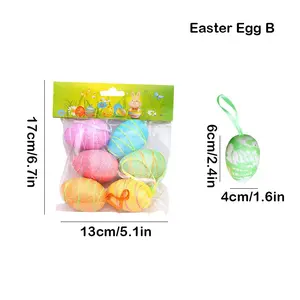 Easter Foam Eggs Cartoon Realistic Easter Eggs Kids DIY Craft Holiday Gift Prize Decoration, Fun Easter Egg Hunt Supplies