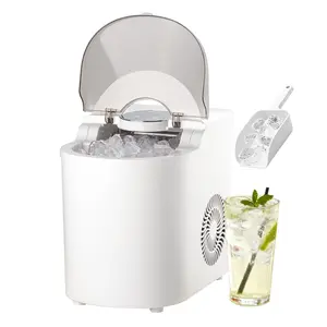 【DealsForYouDays】VEVOR Countertop Ice Maker, 7 Cubes Ready in 6 Mins, 26 lbs per Day, Self-Cleaning Portable Machine with Ice Scoop, Ice-Making Machine with 2 Sizes Bullet Ices for Home, Kitchen, Office, Bar & Party