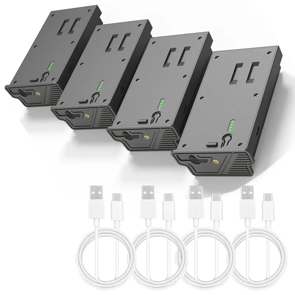 MADOT 4-Pack 6000mAh Rechargeable Lithium Batteries for Reveal Trail Camera, Replacement Battery Compatible with Ultra, X Gen 3.0, Pro 3.0, X Pro, X Gen 2.0, XB & SK, LED Battery Meter, Solar Charging