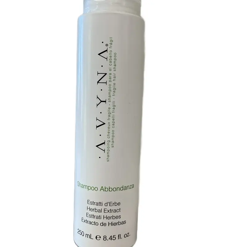 Avyna Shampoo Abbondanza - Herbal Extract Formula for 250mL (8.45 fl. oz) Hair Care Product Conditioner Haircare Cleanser Cleansing
