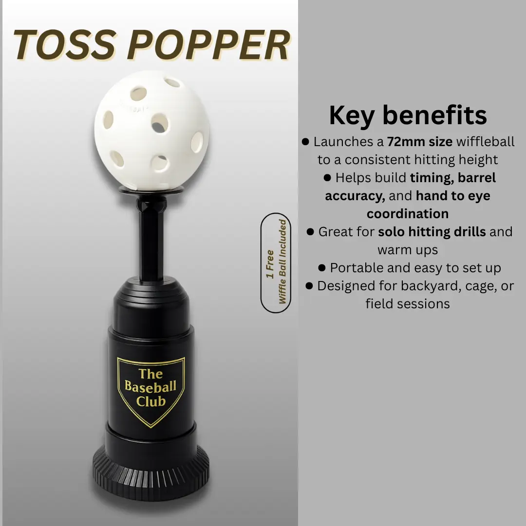 THE BASEBALL CLUB Toss Popper — Solo Batting Training Tool