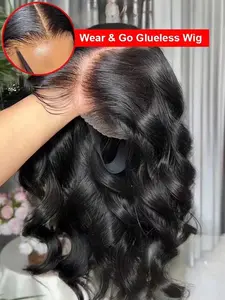 Wear And Go Glueless Wigs Body Wave Human Hair Wigs 30 32 Inch 180% Pre Cut 13X6 Wet and Wavy HD Lace Frontal Wigs For Women Ready To Wear 6x4 7x5 Lace Closure Wig Pre Plucked SummerVibes