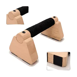 Advanced Wooden Push-Up Set, Anti-Slip Parameters for Inverted & Push-Ups, Heavy-Duty Strength Training Equipment, Home Gym Fitness Bar, 2-Piece Set, Home Exercise Equipment