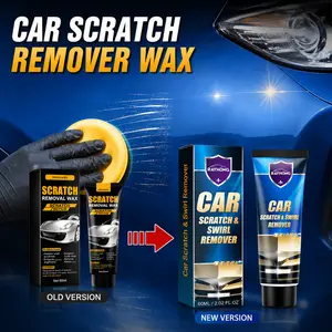 Car Scratch Repair Wax Kit Deep Erase Automobile Scratch Premium Auto Scratch Polishing Remover Tools with Wipe And Sponge for Vehicles for Scratches Car Gift