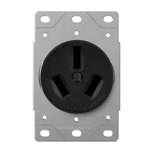 Enerlites Industrial Grade Flush Mount Receptacle, 50A, 10-50R