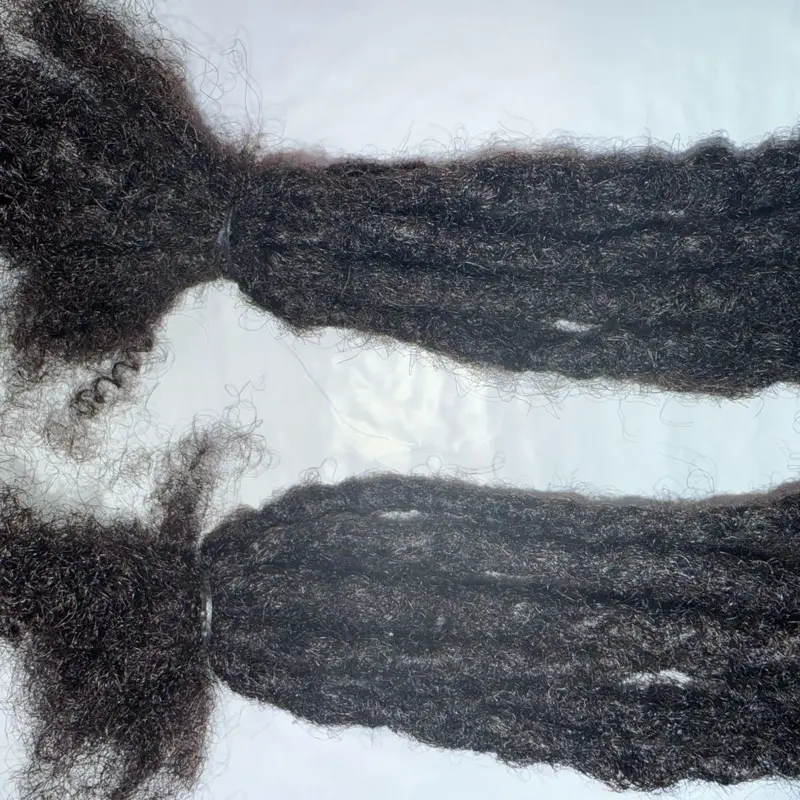 Dreadlocks Extension Handmade 100% Human Hair Natural Black Dreadlocks for Stylish and Comfortable Wear