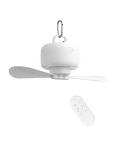 Joytutus 8000mAh Rechargeable Battery-Operated Portable Fan, Car Electrical Appliance with Remote Control, Detachable Blades, Hanging Hook, Timer, 4 Speeds for Bedroom & Outdoor Use