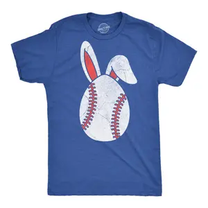 Mens Funny T Shirts Baseball Easter Egg Sarcastic Easter Sunday Tee For Men Mens Funny T Shirts Cool Vintage Fashion T-Shirt Gift Classic Menswear Easter Apparel for Men Funny Baseball Short Sleeve Novelty Tees Royal -