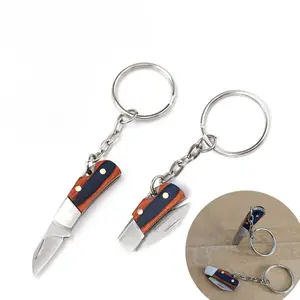 Mini Folding Keychain Knife, Portable Pocket Blade for Daily Use, Open Packages Quickly, Versatile Cutting Tool for Travel & Outdoor Activities