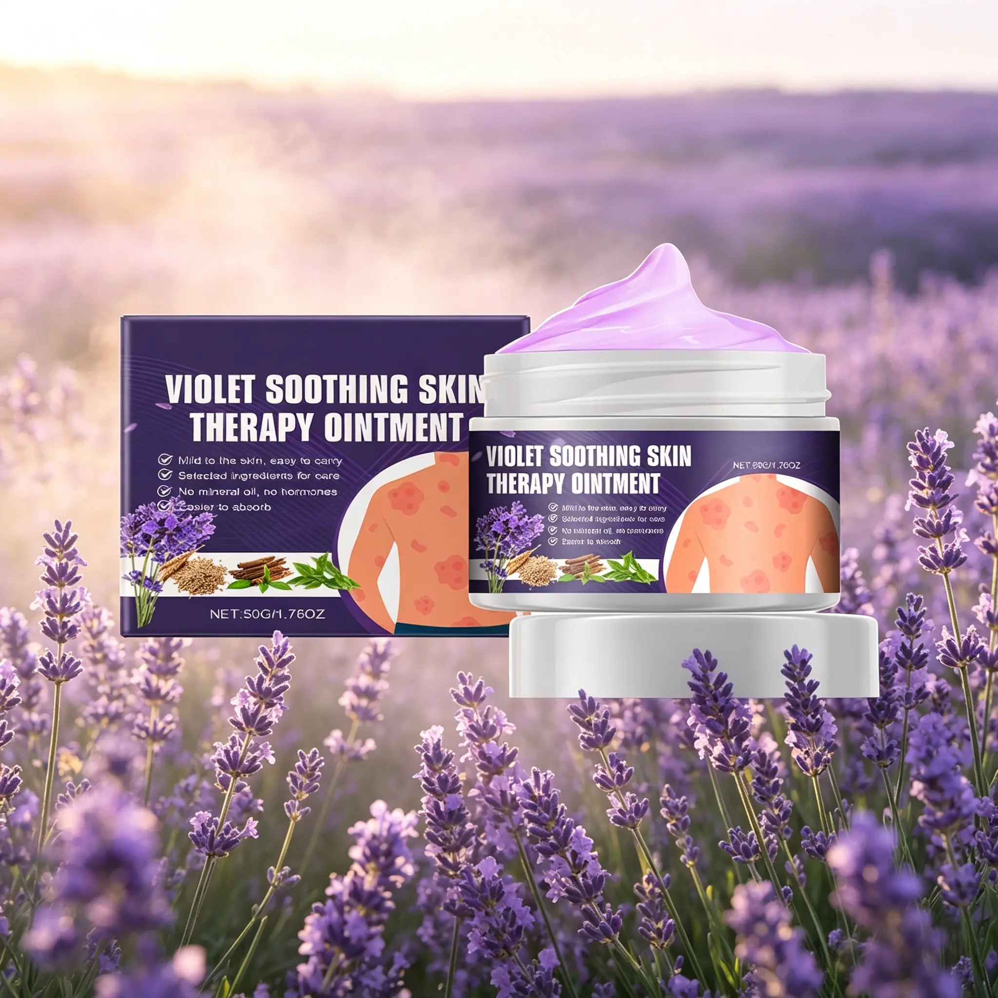 All-Natural Therapeutic Eczema Psoriasis Cream & Soothing Ointment (50g) - Body Moisturizer Balm for Fast Itching, Dryness Relief, Ringworm Treatment, Repair & Restore, Chemical Free, Rash Relief Body Balm, Non-Toxic Body Balm