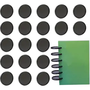 20 count Discbound Disc 2 Inch Book Binding Discs, Black Expansion Discs Notebooks Planner Discs for DIY Notebooks and Planner Scrapbooking Supplies