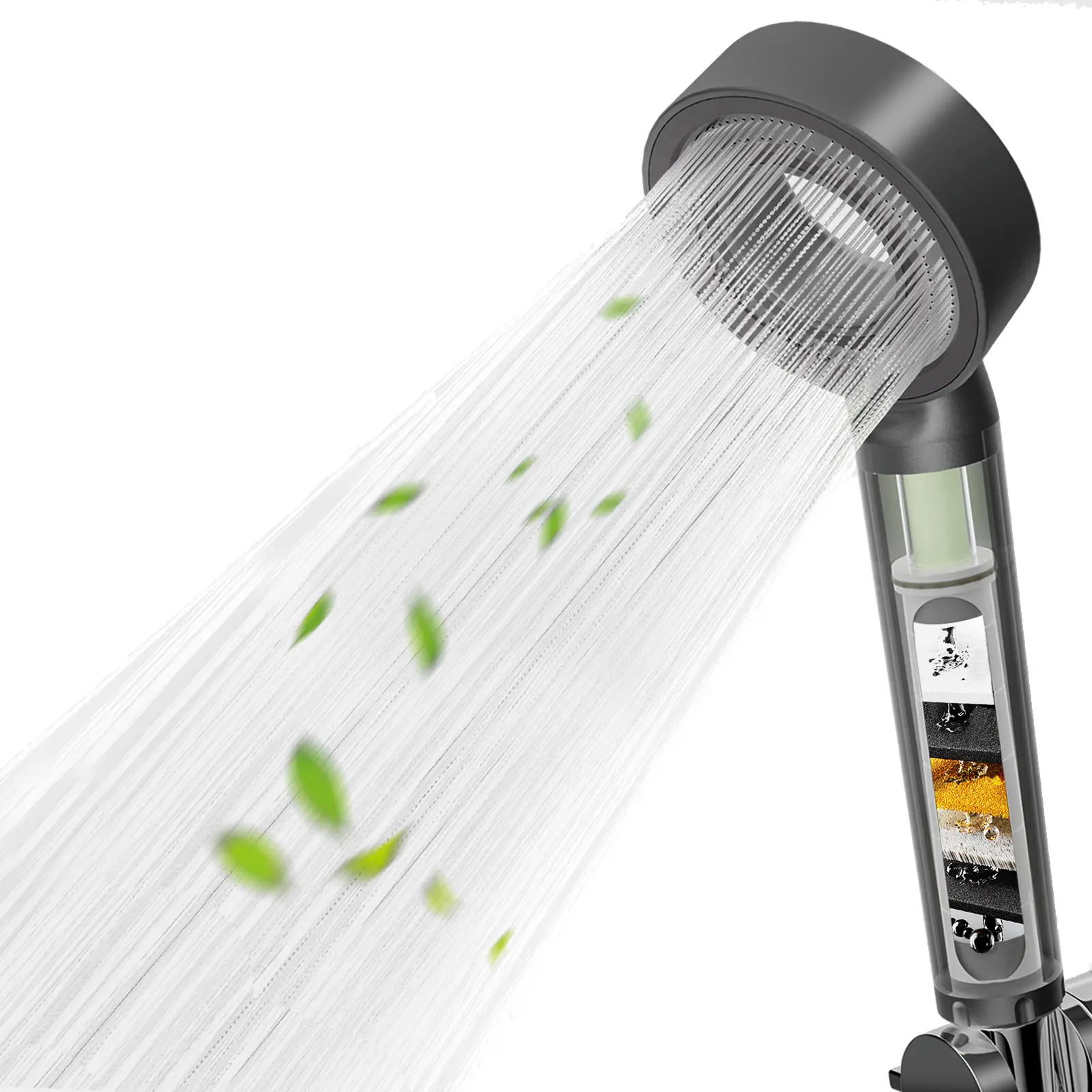 THE AroumaTeq FILTERED SHOWERHEAD with Vitamin C oil Shower Filter System- High Pressure Showerhead, Refreshing Filter X Hair and Skincare Accessory to Improve Beauty and Personal Care Routine