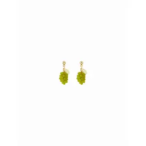 Cider GRAPE & LEAF DROP EARRINGS