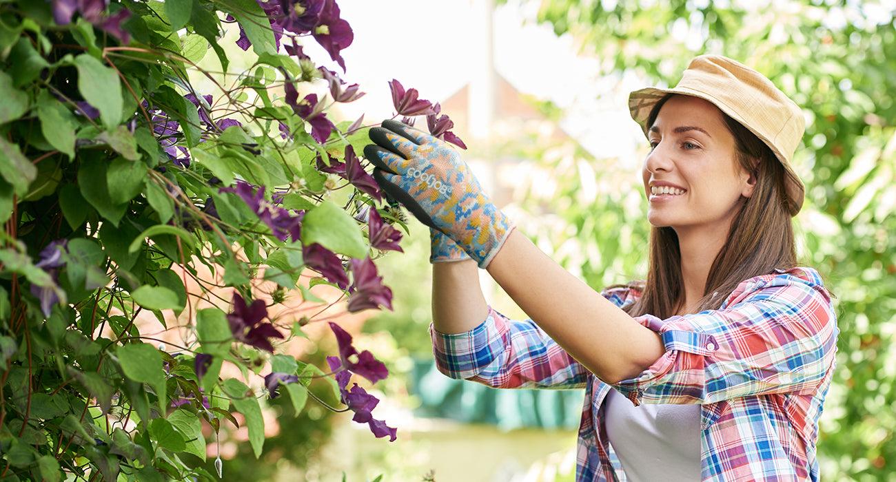 COOLJOB 2/6 Pairs Colorful Gardening Gloves for Women Ladies, Breathable Rubber Coated for Yard Garden