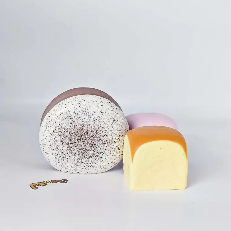MHM Hawaiian & Black and White Chocolate Roll Squishy Box Set by Changya Co. - Slow Rising Squishies, Handheld Soft Sensory Fidget Toy, Non-Toxic Nitrosamine-Free Food-Themed Foam, Unisex Relaxation Gift for 12+ Years, Memory Training Tool