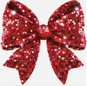 Red sequin bow