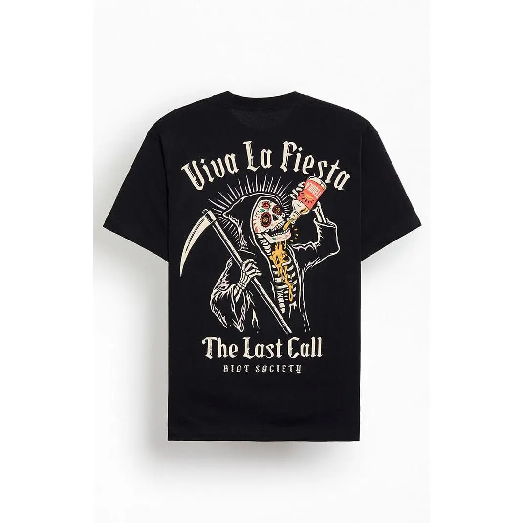 Riot Society Men's Last Call Reaper T-Shirt - Multicolor