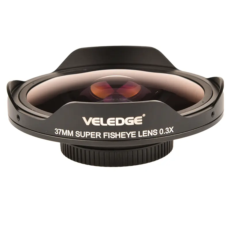 Vlogmagic 37mm 0.3X HD Ultra Fisheye Lens Ultra Wide Angle Lens, Video Recorder Lens with Adapter Mount for Camera Camcorder
