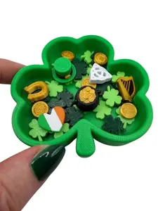 Mini 3D Printed St. Patrick's Day Fidget Dish Leprechaun Hat, Pot of Gold, Harp, Horseshoe, Coins, Shamrock, Celtic Knot, St Pattys, Ireland, Irish, Decor, ASMR Decorative Seasonal Gift