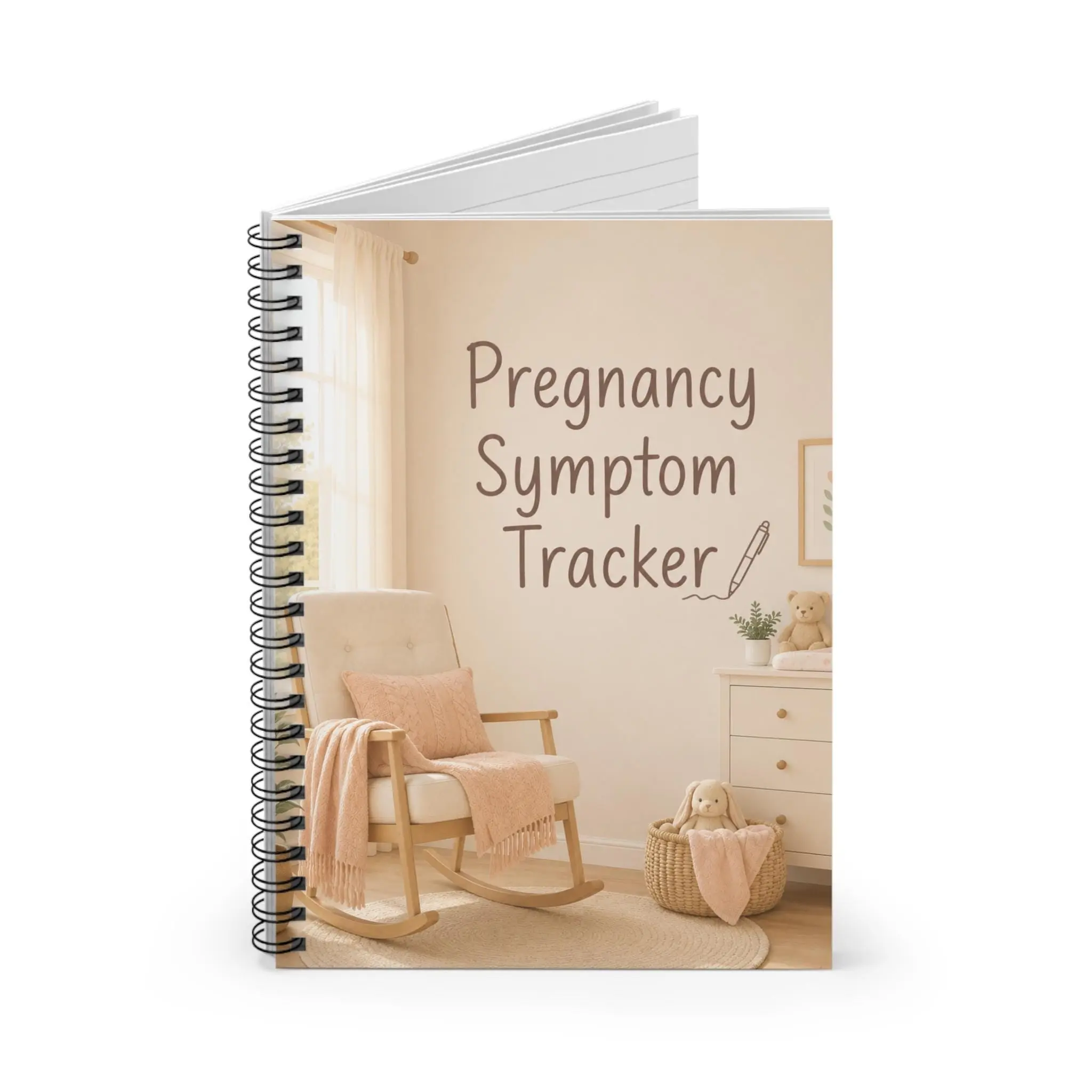 Pregnancy Symptom Tracker Journal, Pregnancy Planner, Expecting Mom Gift, Prenatal Notebook, Log Book, Pregnancy Ruled Journal for Pregnancy Logs