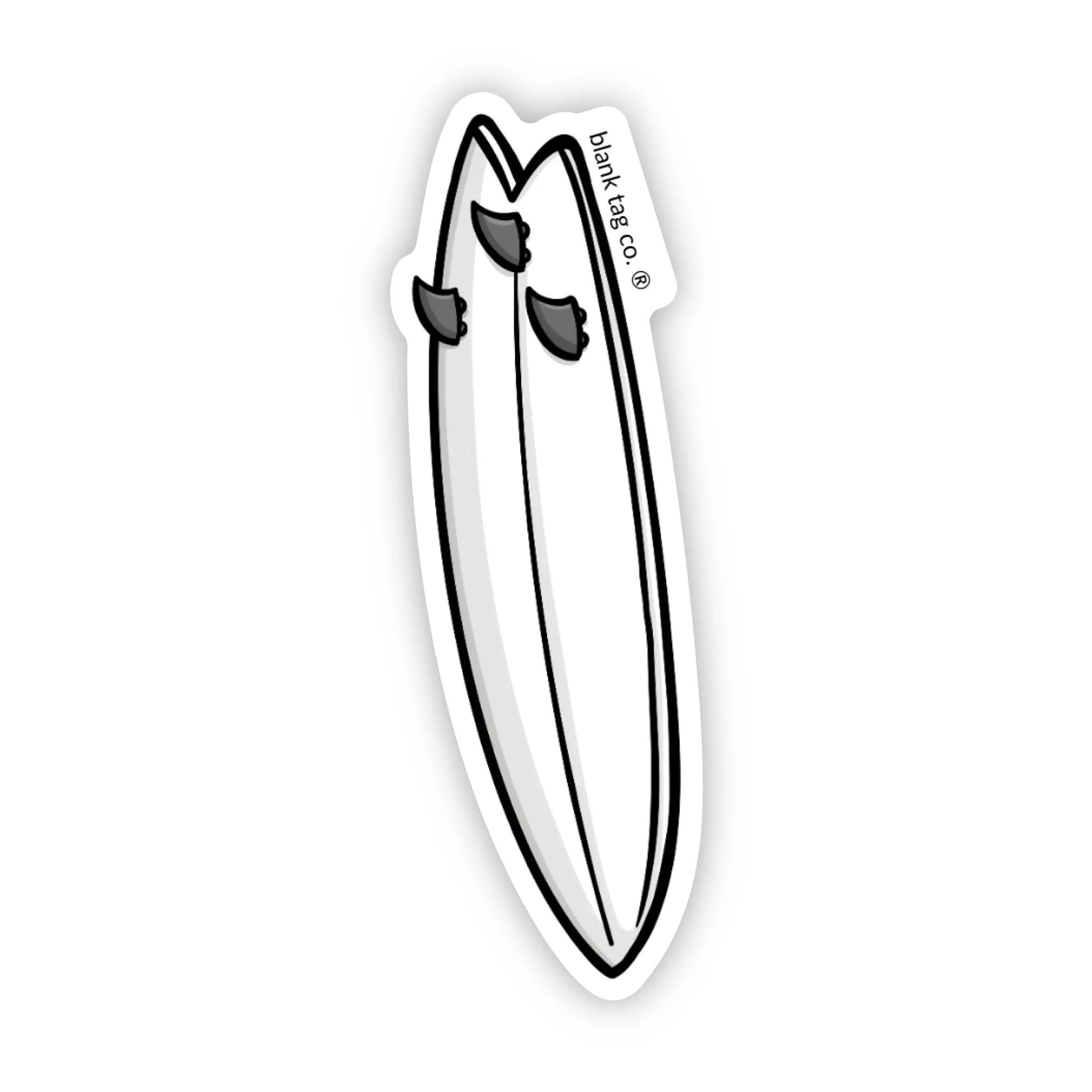Blank Tag Co.® Waterproof Sticker - Surf Board
