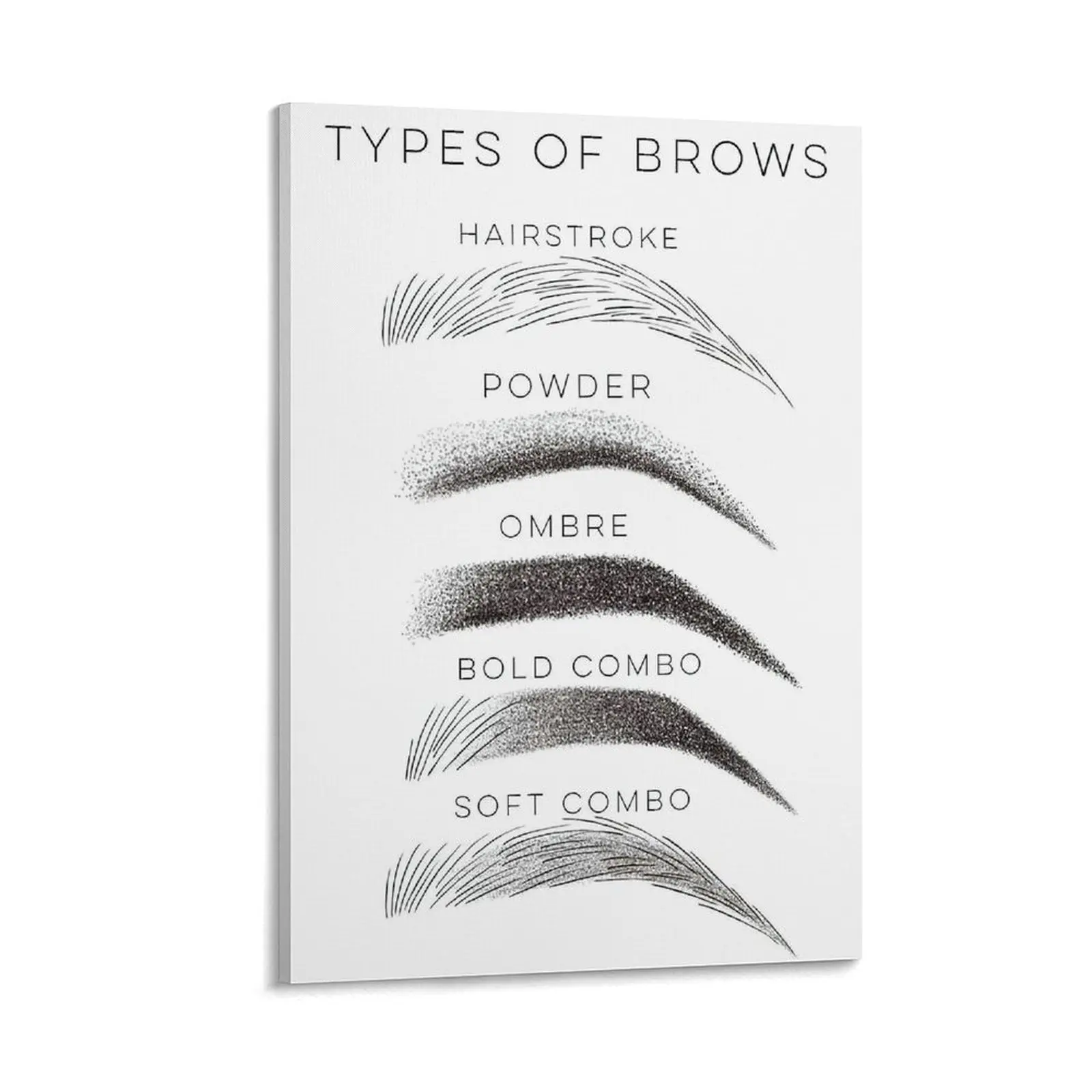 Eyebrow Design  Effect Poster Beauty Salon Wall Art Pictures for Living Room Bedroom Decor. (8) Canvas Poster Bedroom Decor Sports Landscape Office Room Decor Gift Frames Ornaments