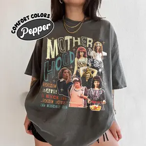 Motherhood Comfort Colors Shirt, Some Days I Rock It T Shirt, 90'S Mom Vibes Tee, Funny Cool Moms Club, Mother's Day Gift