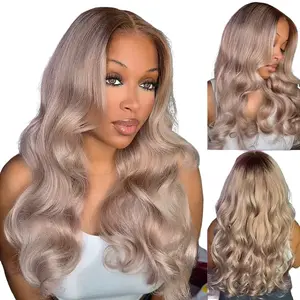 Megalook Airtouch Balayage 13x6 Three-Go Glueless Lace Frontal Pull Go Wigs Brown to Honey Blonde Ombre Pre-All Wigs 100% Human Hair Wig SpringStatements