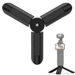 Mini Tripod for DJI OSMO Pocket 3,Portable Pocket Stand Desk Small Handheld Selfie Stick with 1/4" Screw Vlog for insta360 X5/X4/X3 /DJl Osmo Action 6/5Pro/4/3,Tripod Stabilizer