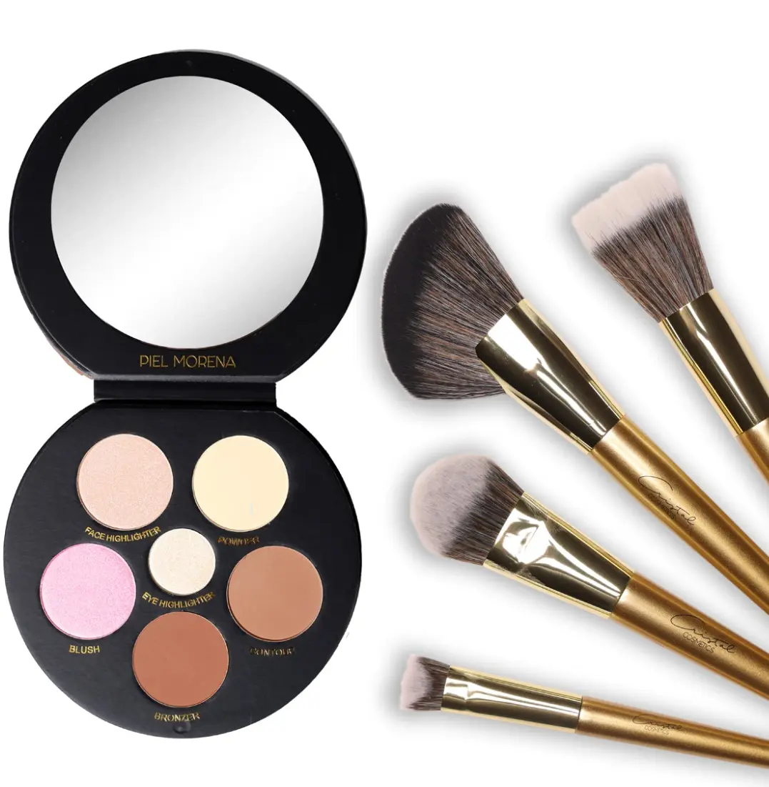 PIEL MORENA POWDER + BRUSH SET