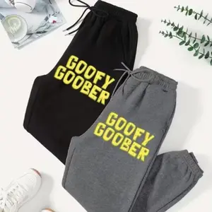Graphic Goof Goober Sweatpants, Sponge Bob Fan Gift, 90s Nostalgia Playful Gift for Spongebob Fans, Cartoon Sweatpant Bottom, Trending Pants, Cool Design Jogger, Men’s Streetwear Jogger, Unisex Trendy Merch Top