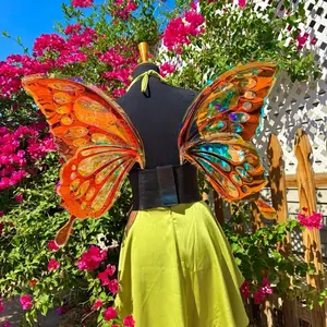 Butterfly Queen - Fairy Wings - Vinyl Wings - Large Fairy wings - Fairy Wedding - Elven - Fae - Princess Cosplay