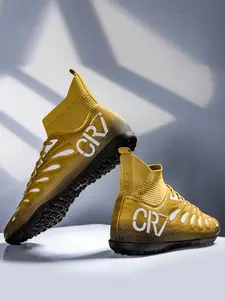 Professional Men's TF Soccer Shoes, Anti-Slip Wear-Resistant Outdoor Sports Training Boots, Comfortable Breathable Artificial Grass Cleats, Football Field Boots