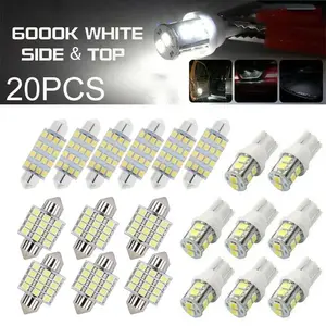 Multiple LED Car Interior Lights T10 6000k Smd LED Replacement License Plate Light Reading Light Xenon Interior Bulb