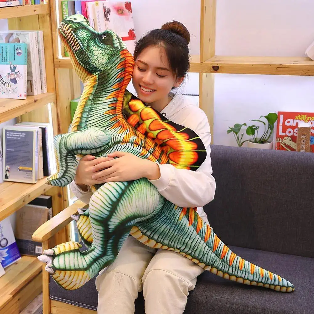 40-100cm Real life Spinosaurus Dinosaur Plush Toy Standing Dino Stuffed Doll Giant Animal Toys for Children Boys Kids Baby Gift