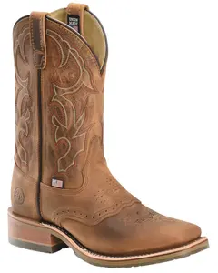 Double H Men's Men'S I.C.E. Saddle Vamp Western Work Boot Broad Square Toe - Dh3560
