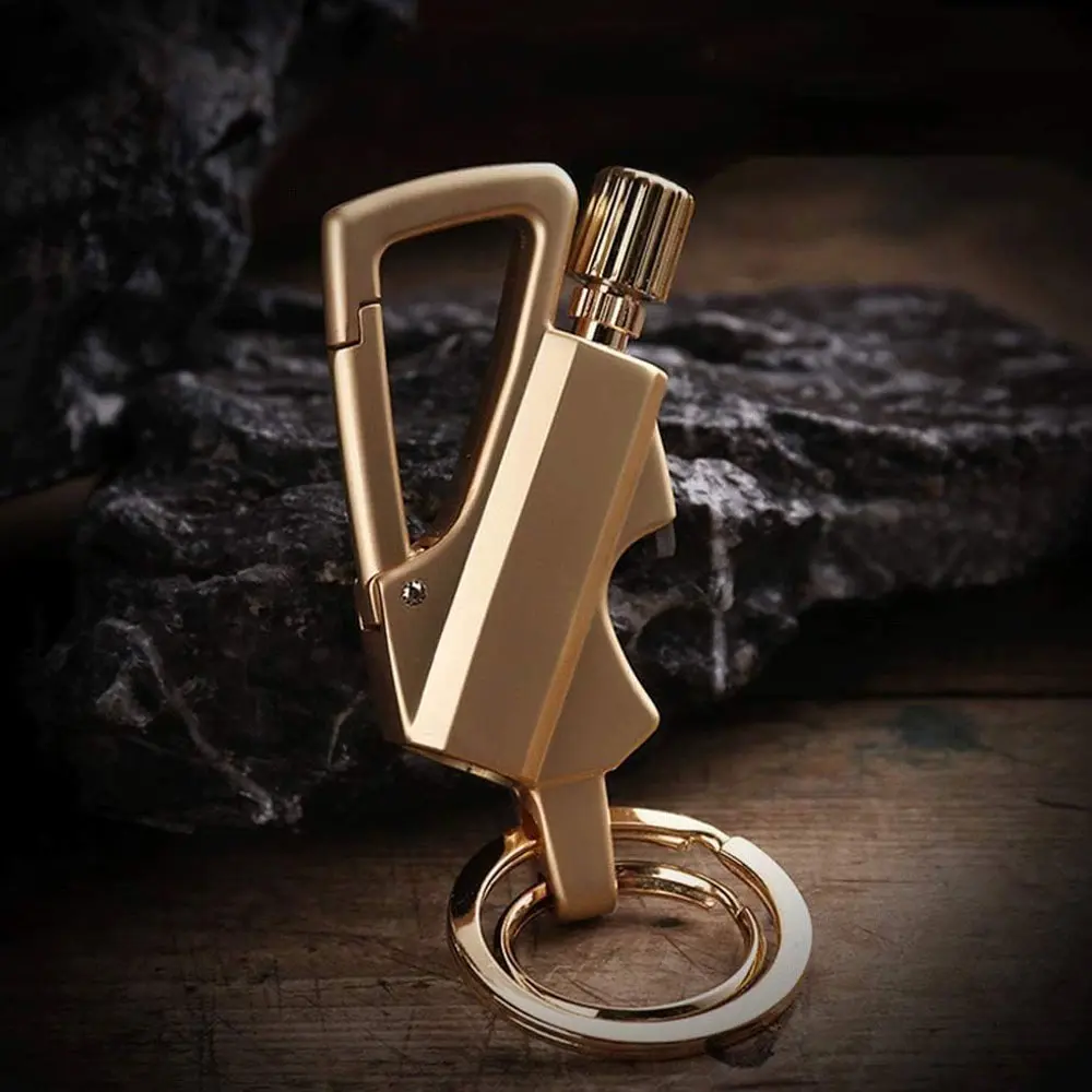Portable Multitool Keychain with Lighter (Lighter Fluid Not Included), Bottle Opener for Kitchen, BBQ Kitchen Utensils & Gadgets